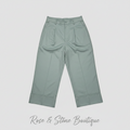 Mint to Be — Cuffed Wide-Leg Trouser