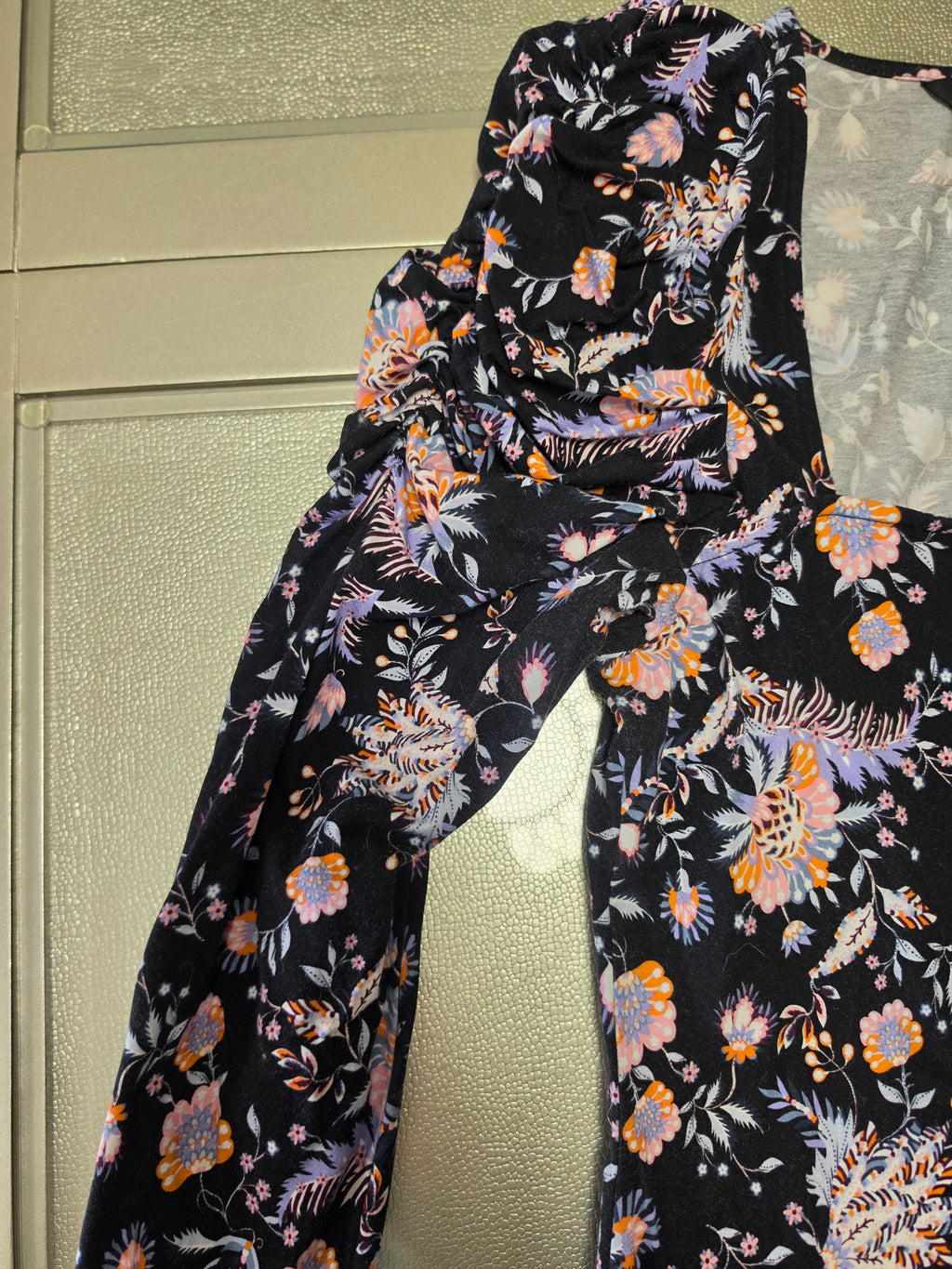 Ted Baker Dracena dress — fabric print close-up