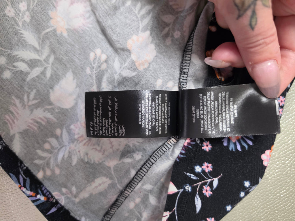 Ted Baker Dracena dress — neckline and mesh inset detail