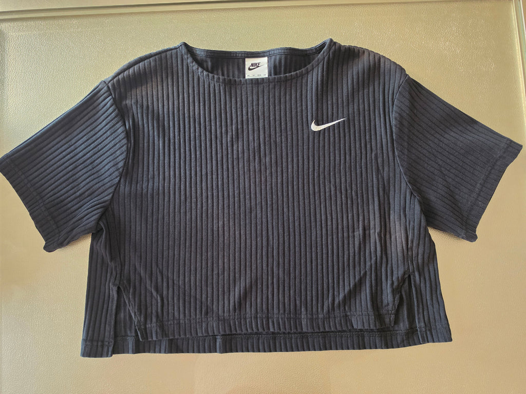 Nike Ribbed Crop Tee — front view
