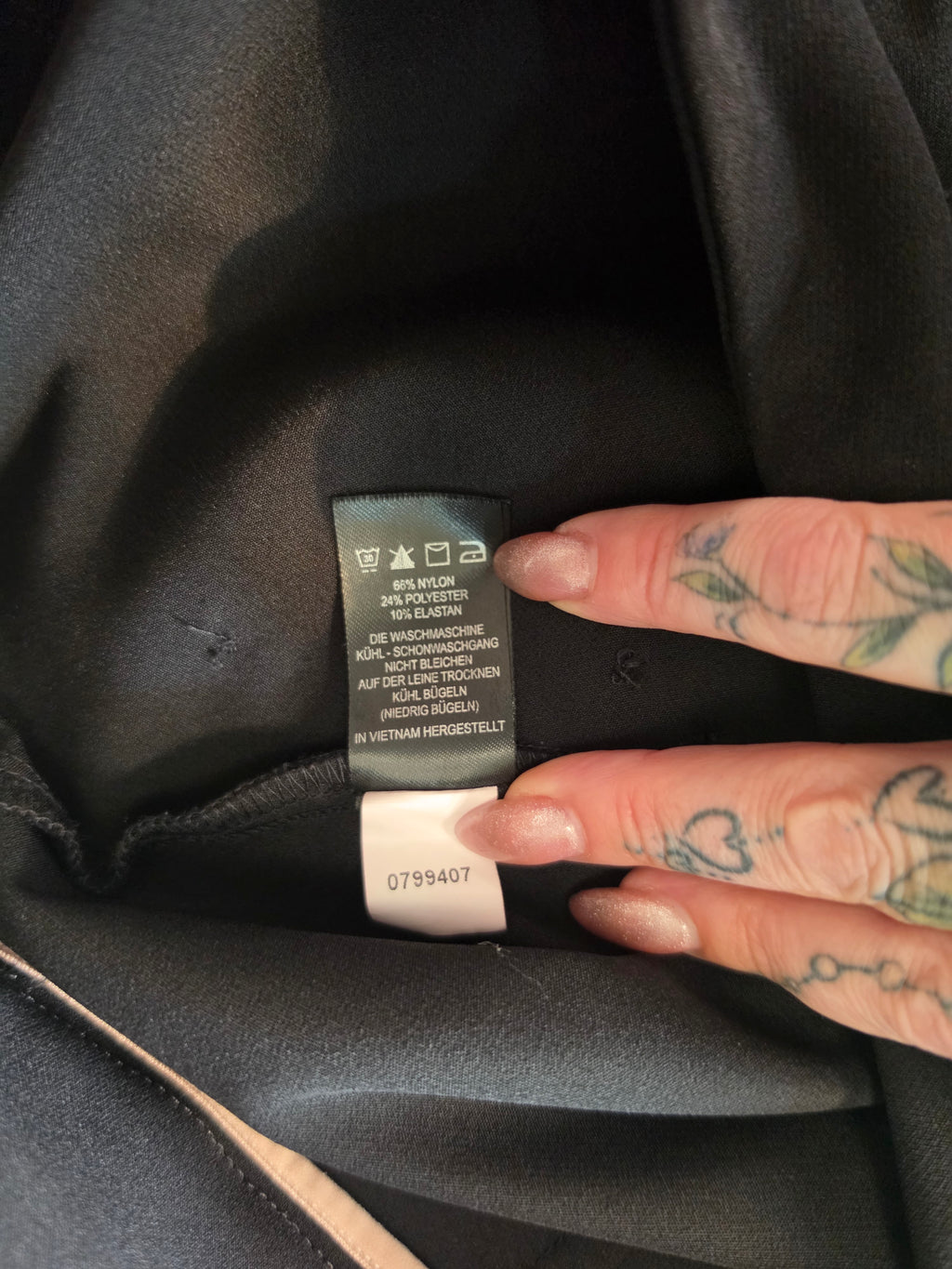 Rachel Zoe Sailor Button Flare Trouser — fabric detail
