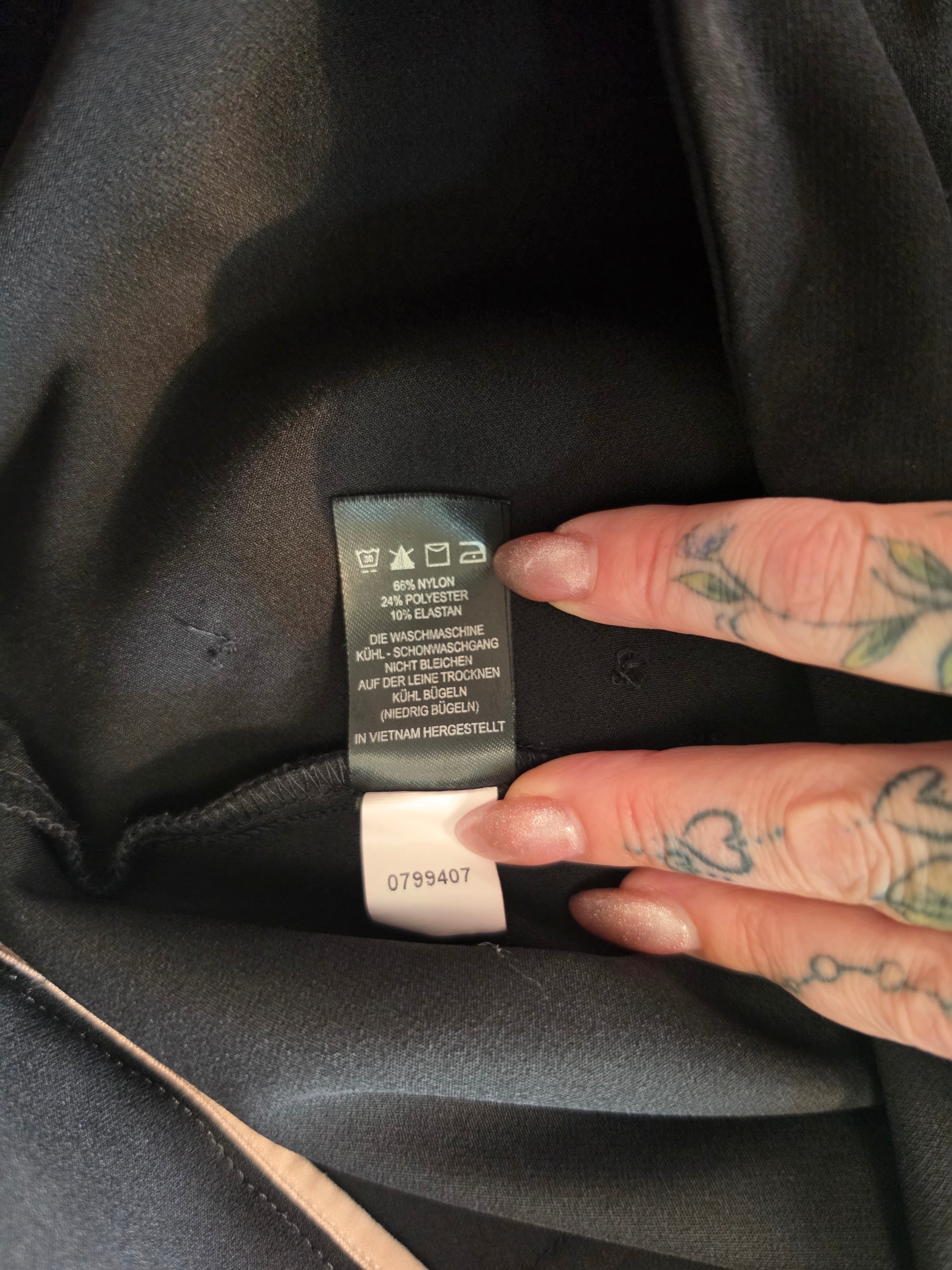 Rachel Zoe Sailor Button Flare Trouser — fabric detail
