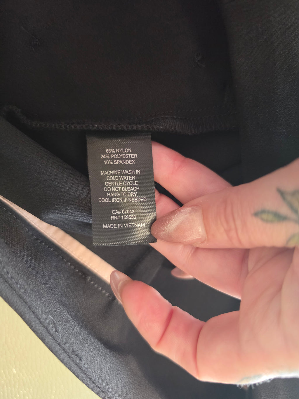 Rachel Zoe Sailor Button Flare Trouser — brand tag
