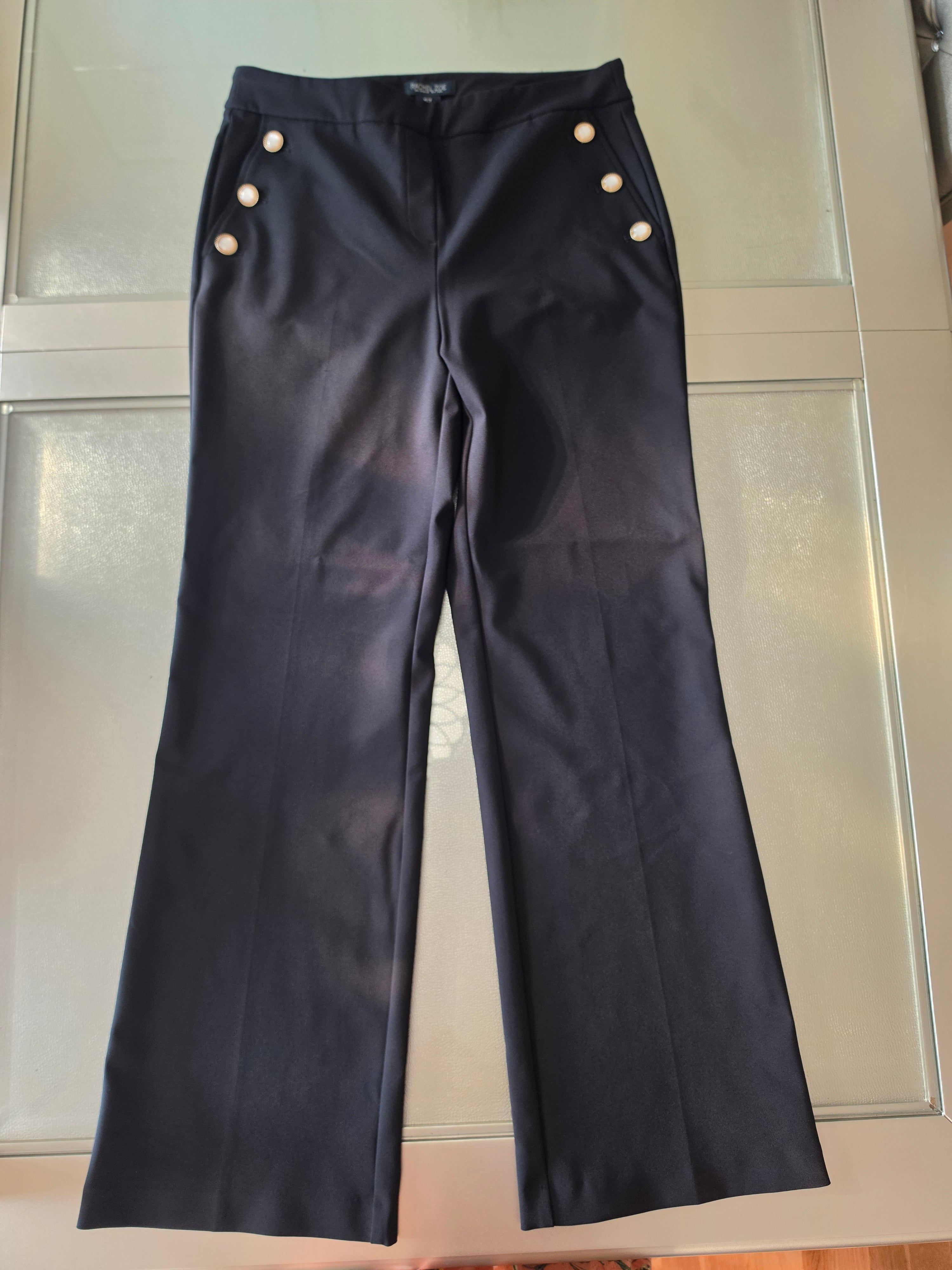 Rachel Zoe Sailor Button Flare Trouser — size tag