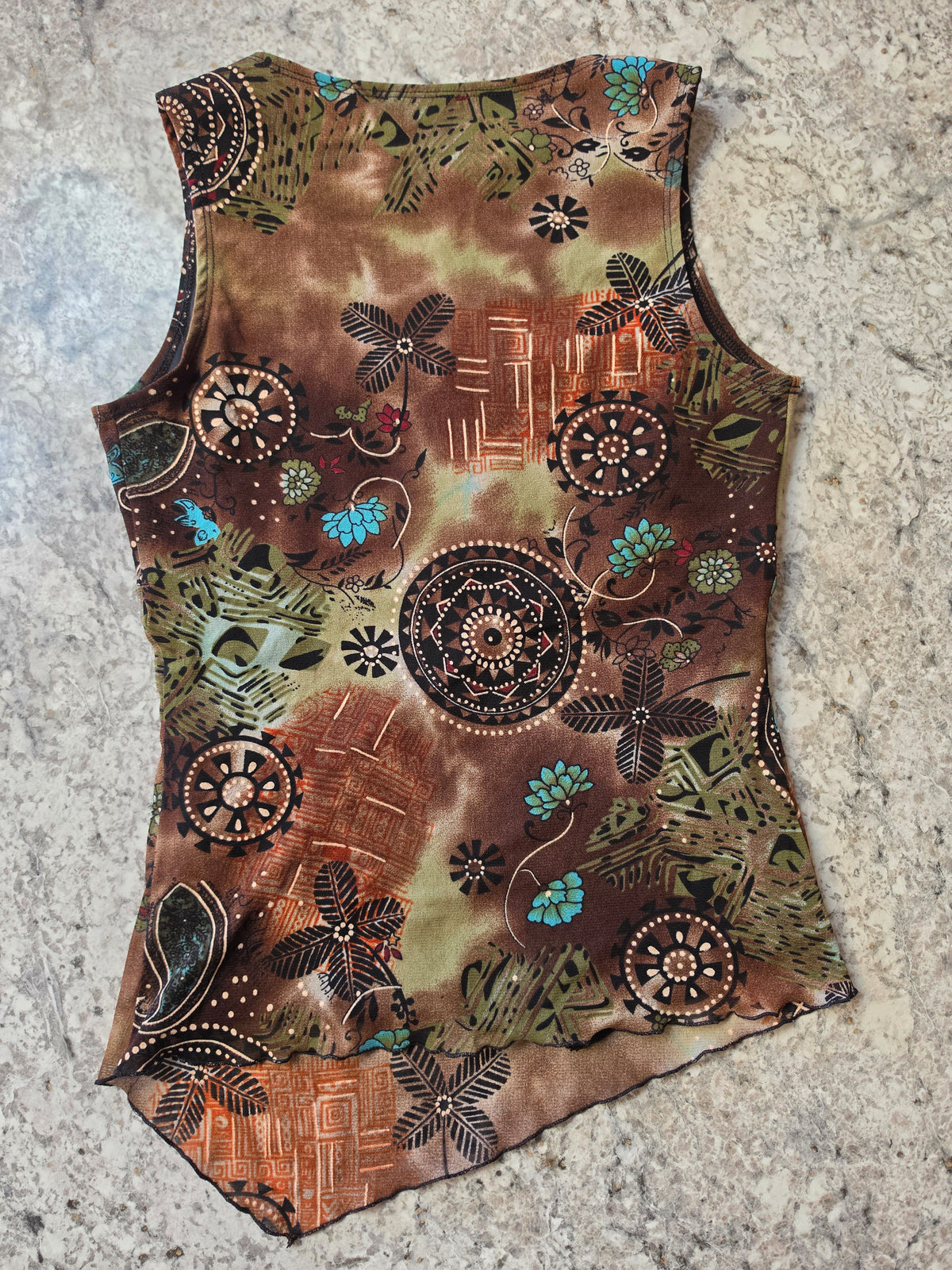 Terra & Teal Sleeveless Top