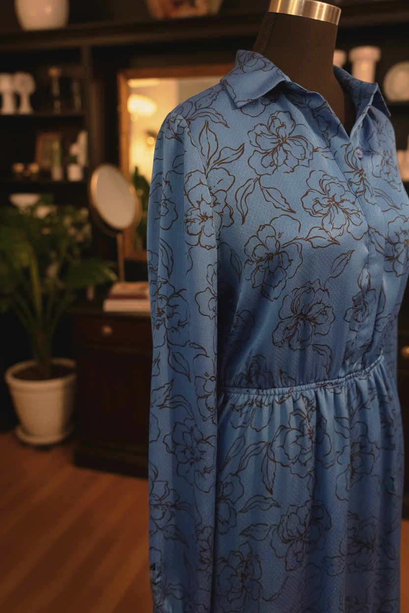 Azure Dress on Boutique Mannequin