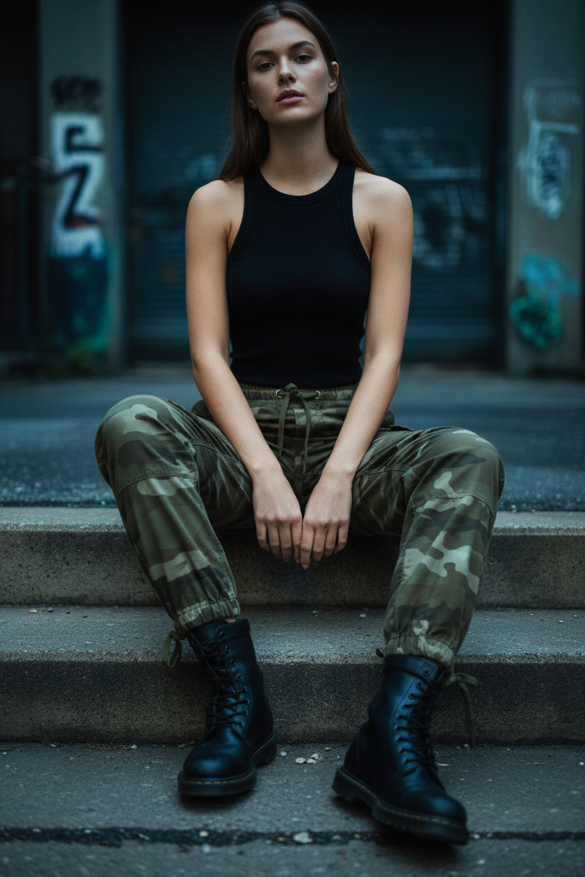 Camo Cargo - Edgy Sit