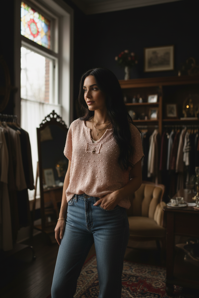 Casual styling with vintage denim