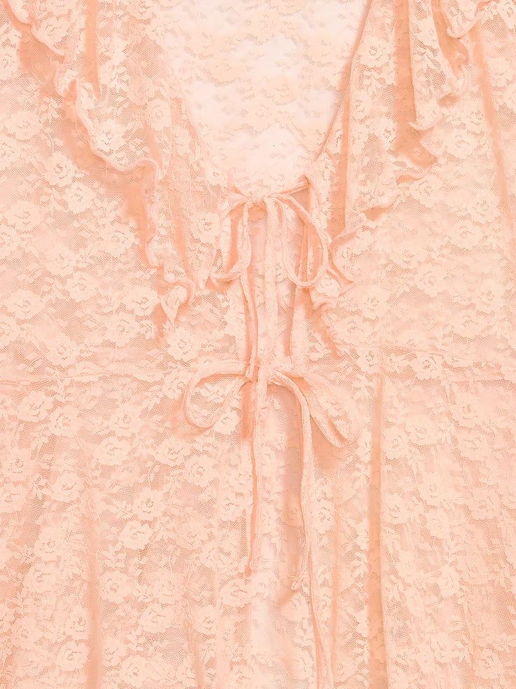 Blush & Flutter — Old Navy Lace Ruffle Wrap Top