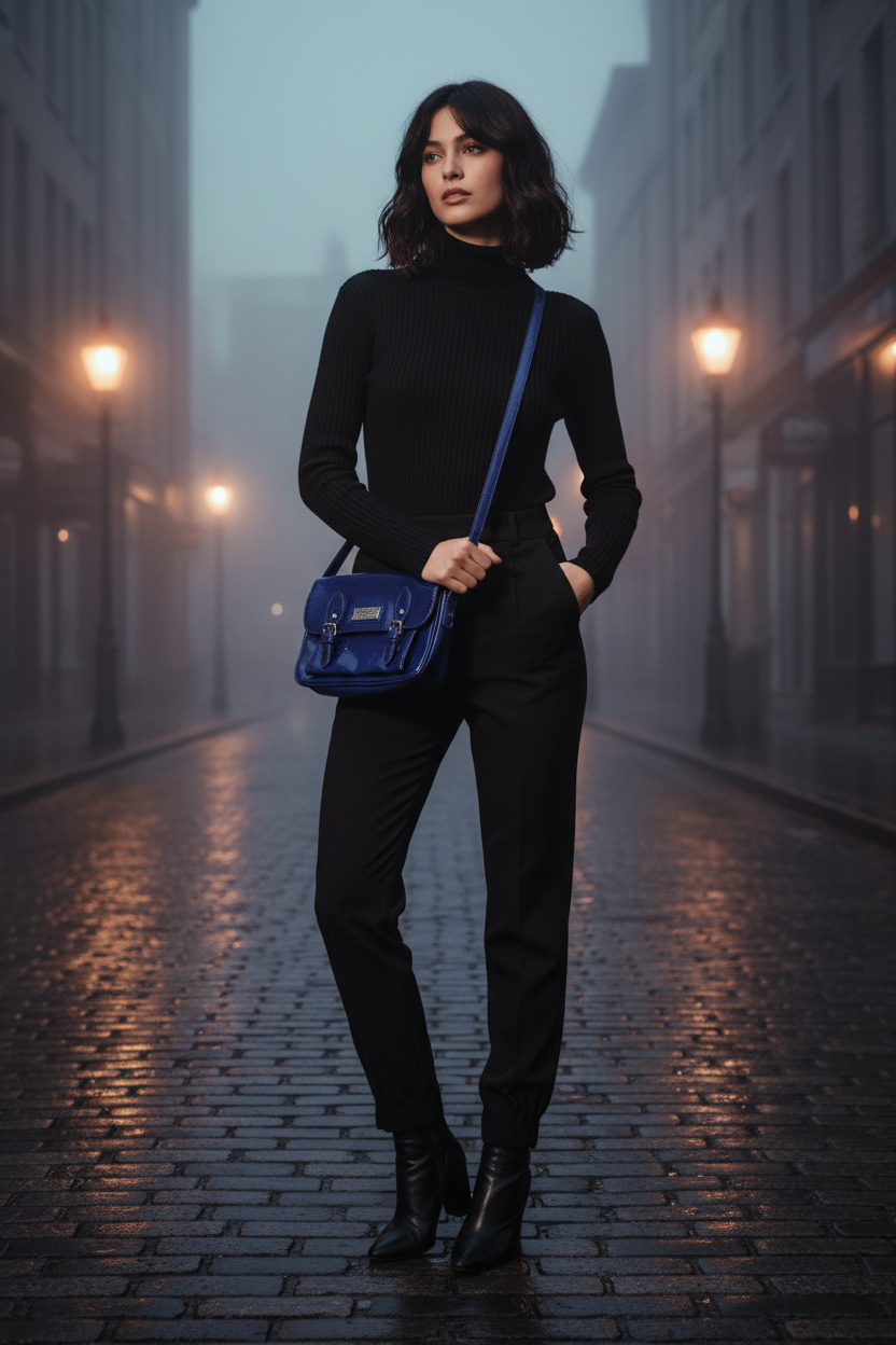 Cobalt Confession — Noir Street Style