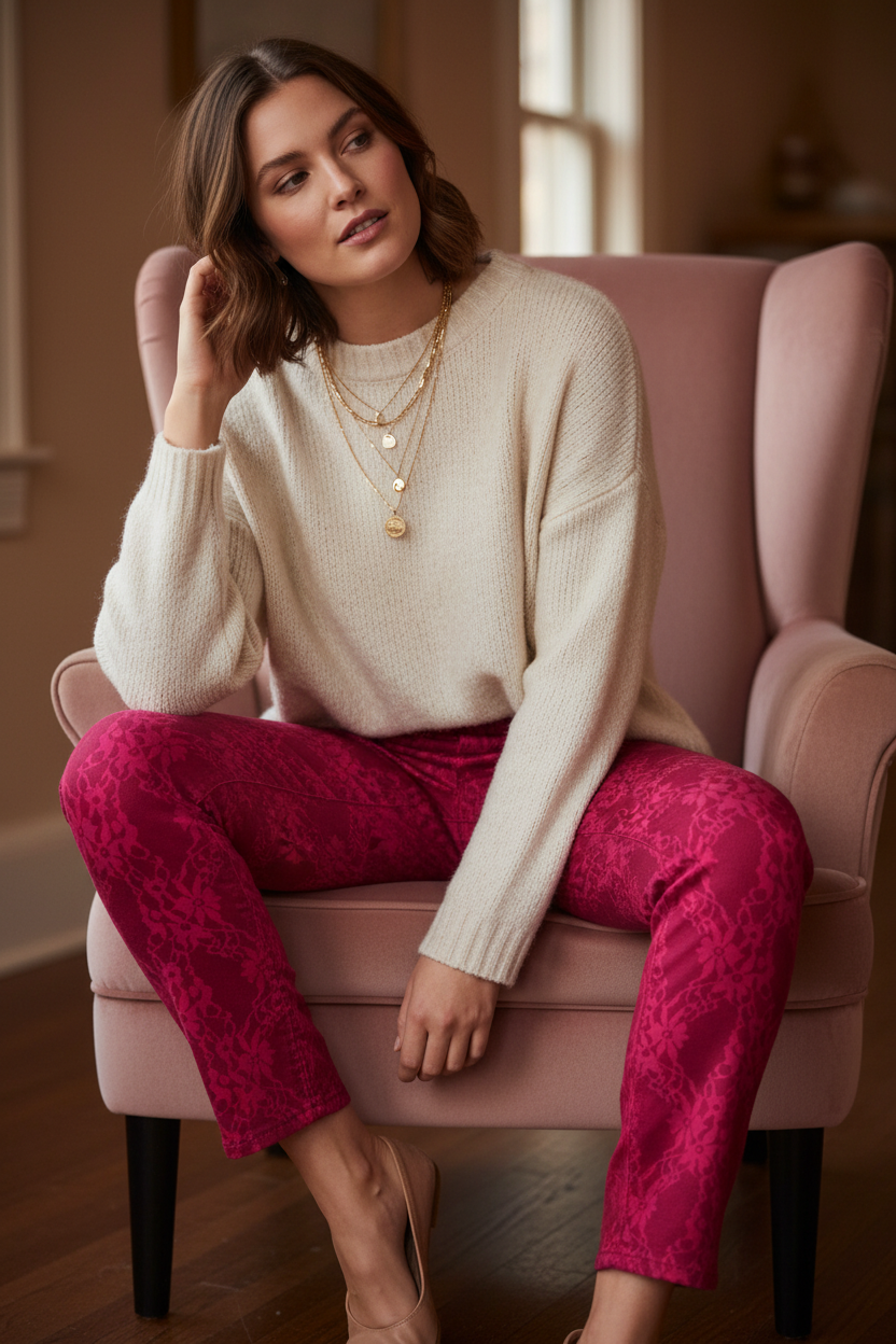 Crimson Jeans Romantic Style