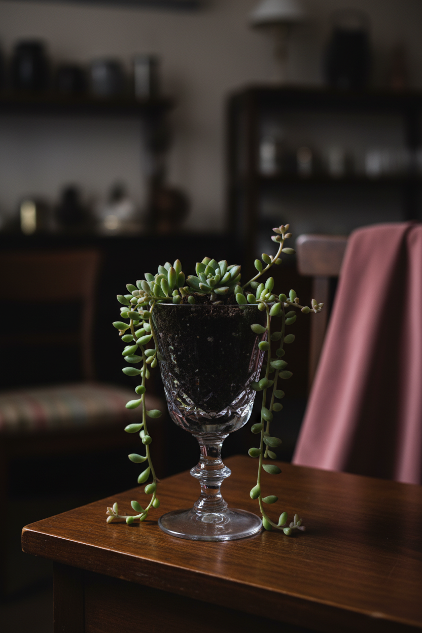 Crystal Glass Succulent Planter