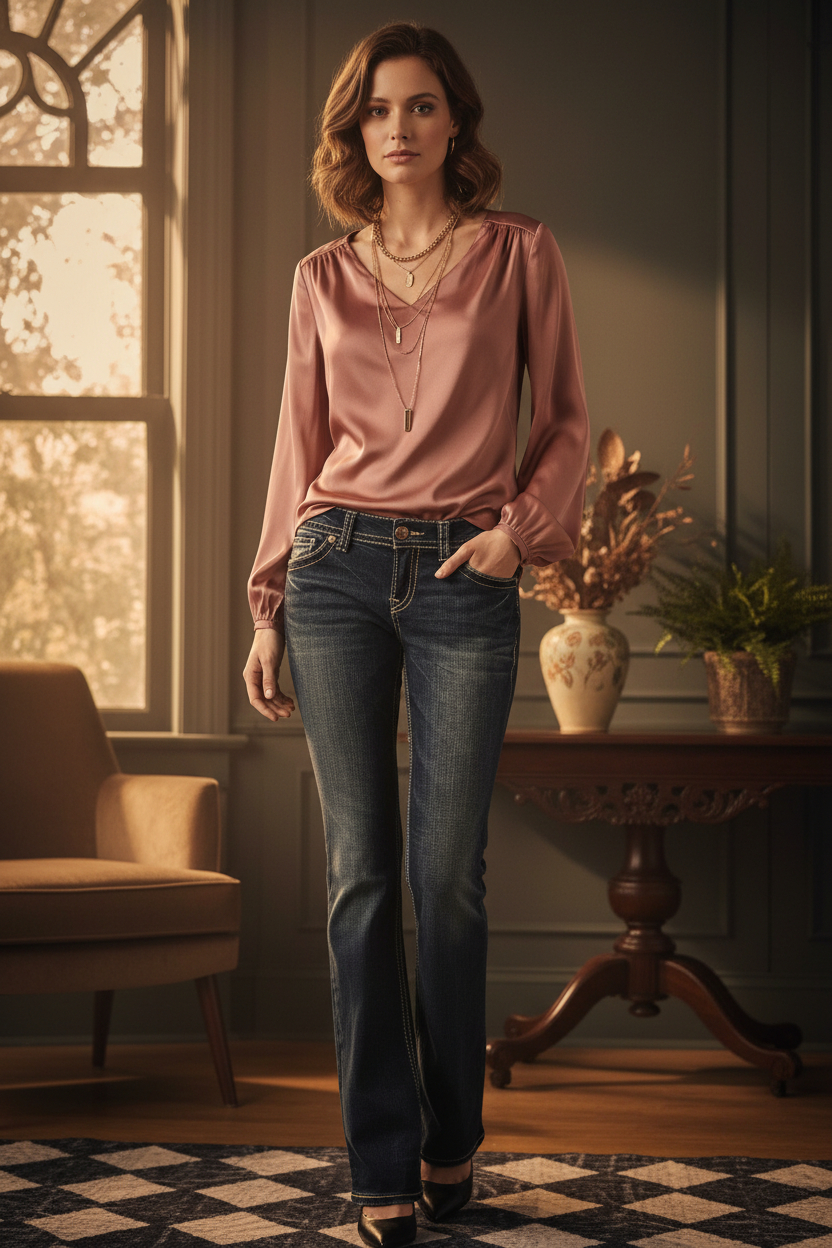 Dusty Rose Silk Styling