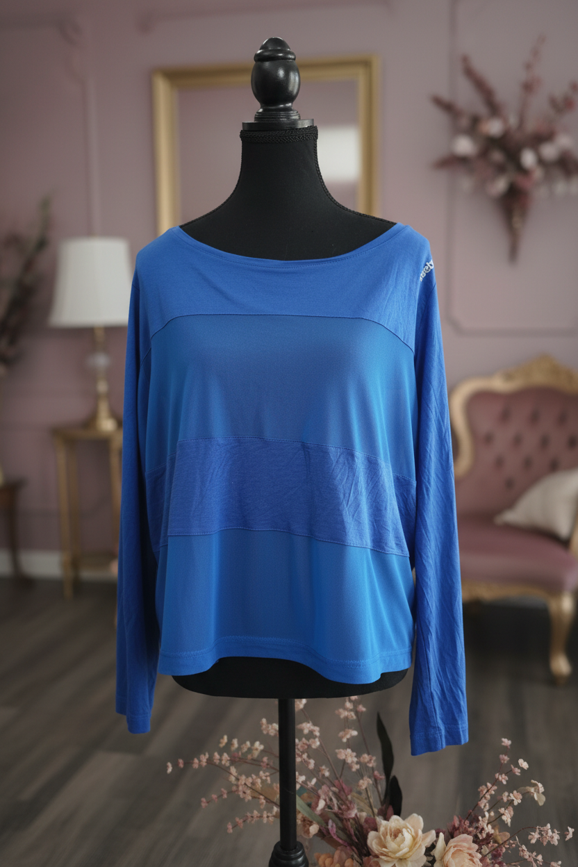 Effortlessly Bold Cobalt Athletic Top