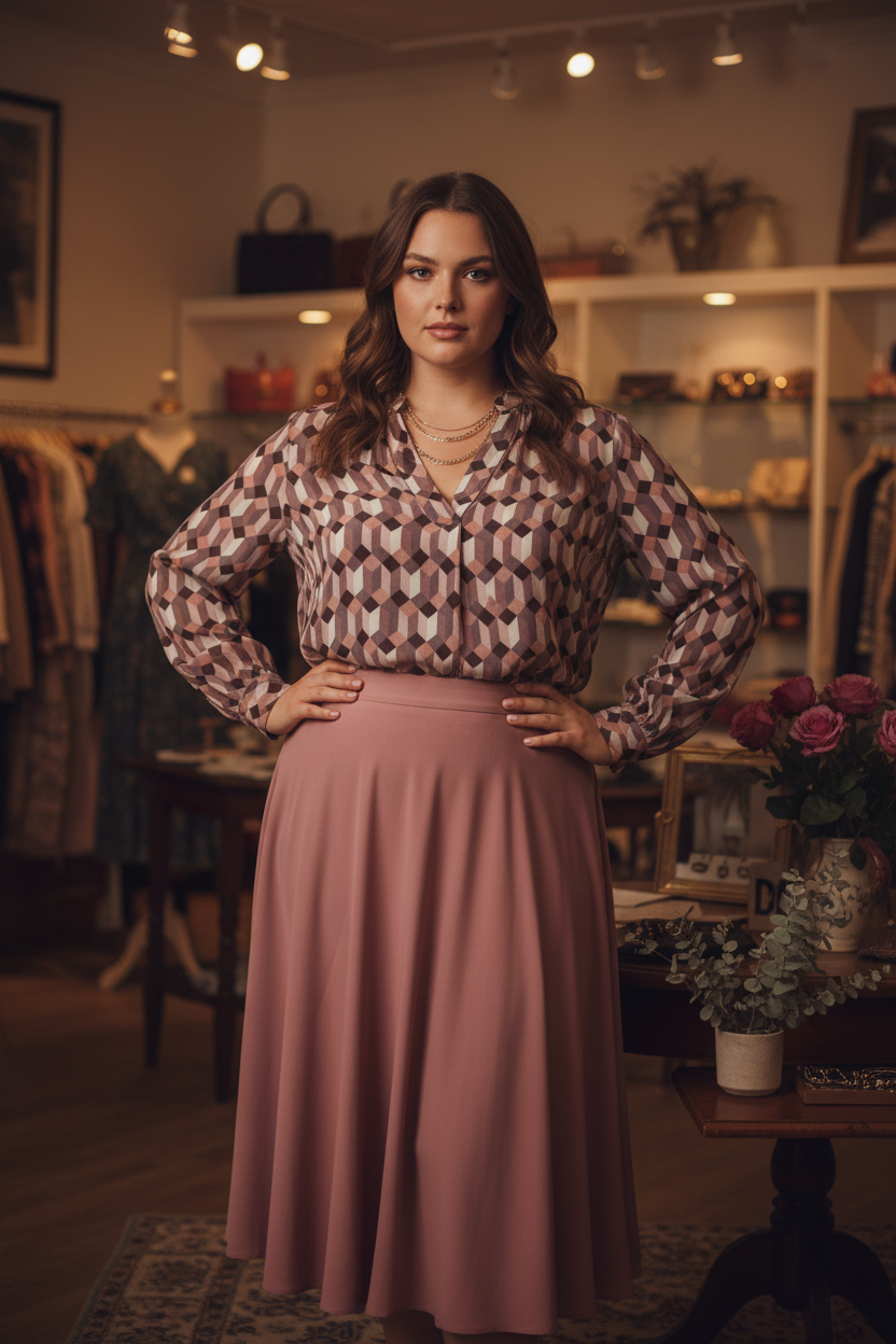 Geometric Reverie Blouse - Editorial