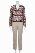 Geometric Reverie Blouse - Plus Size Mannequin