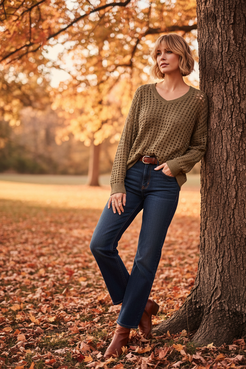 Golden Hour — Dark Wash Jeans