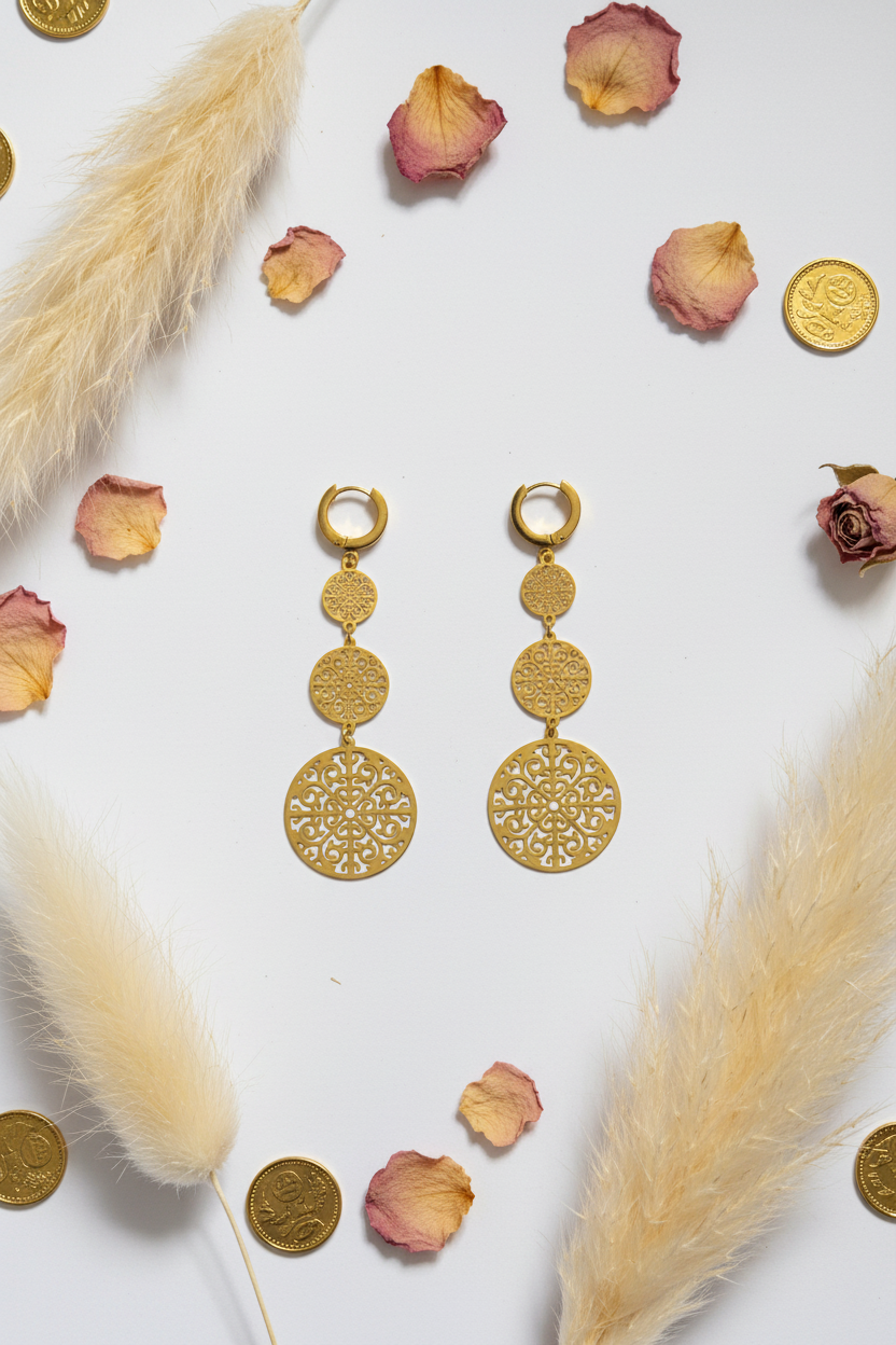 Golden Reverie — Matched Gold Flat Lay