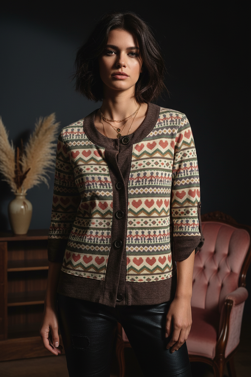 Heartstrings & Folklore Cardigan - Edgy Style