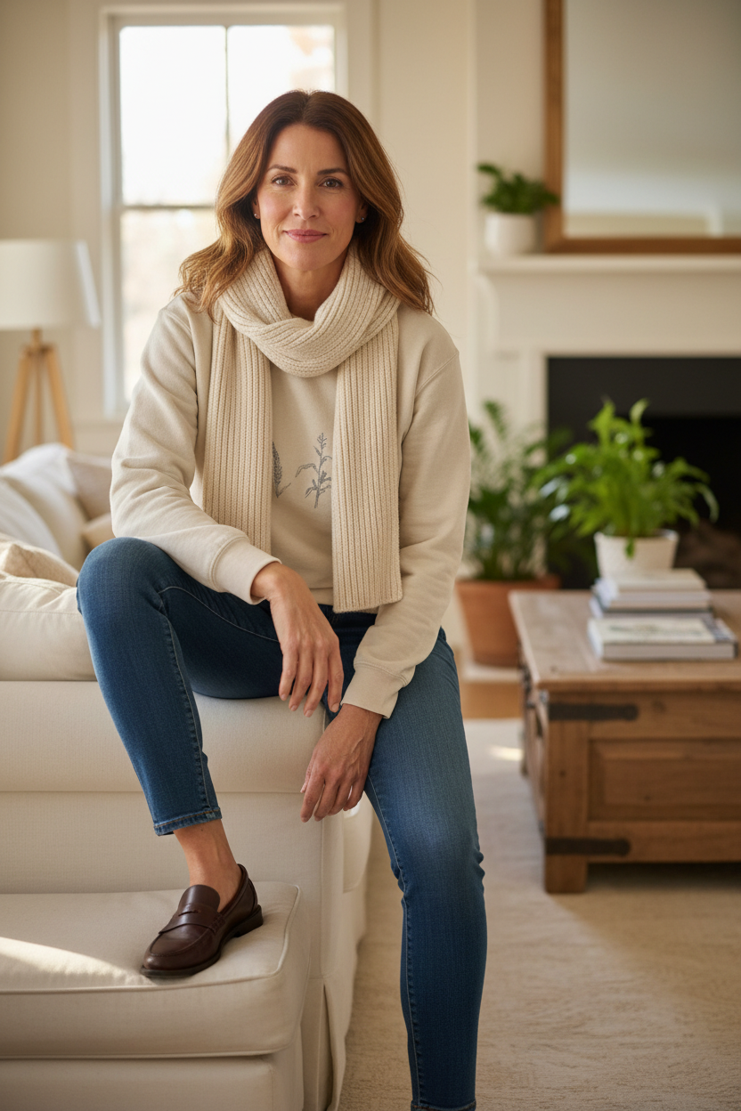 The Prairie Pullover — Botanical Wildgrass Crewneck