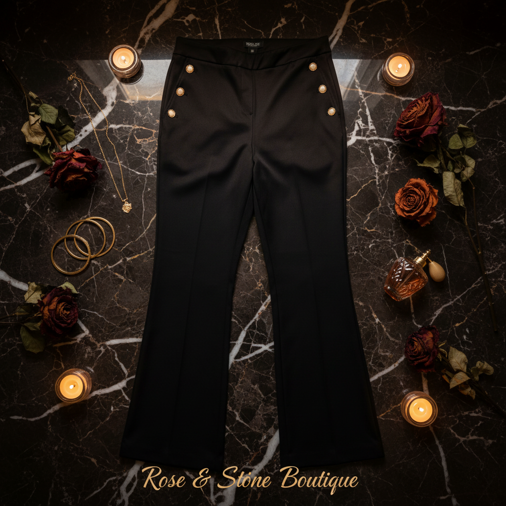 Rachel Zoe Sailor Button Flare Trouser — hero flat lay