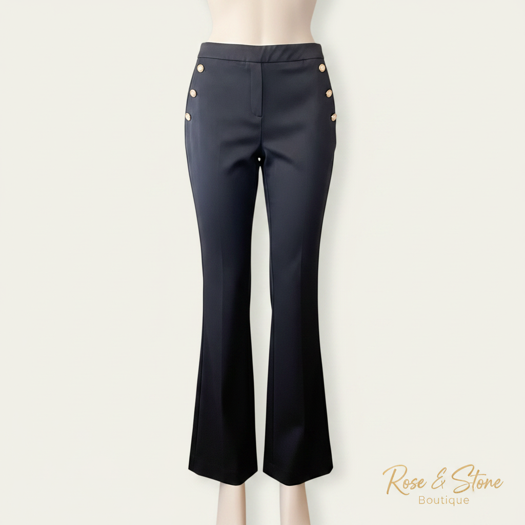 Rachel Zoe Sailor Button Flare Trouser — mannequin
