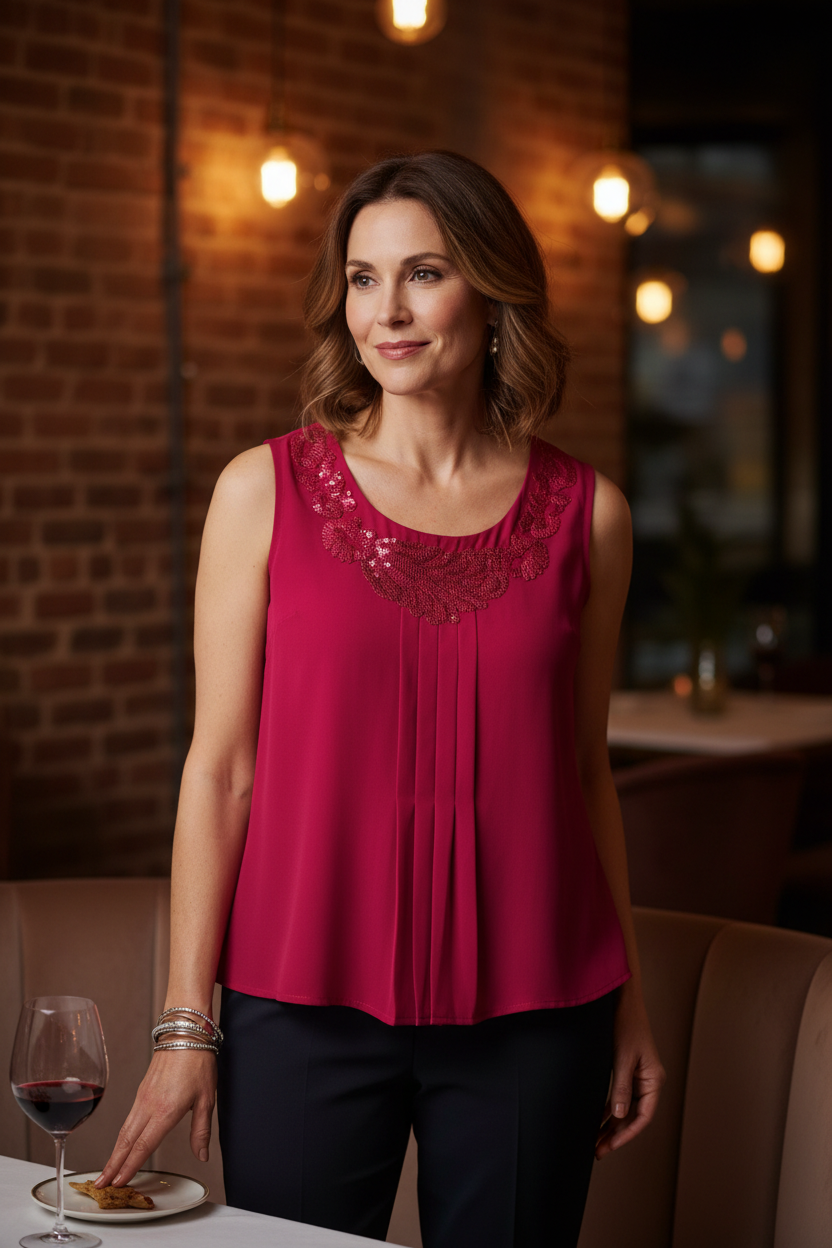 Unapologetically Raspberry Blouse - Coldwater Creek