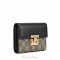 GG-style compact wallet — clean boutique white background