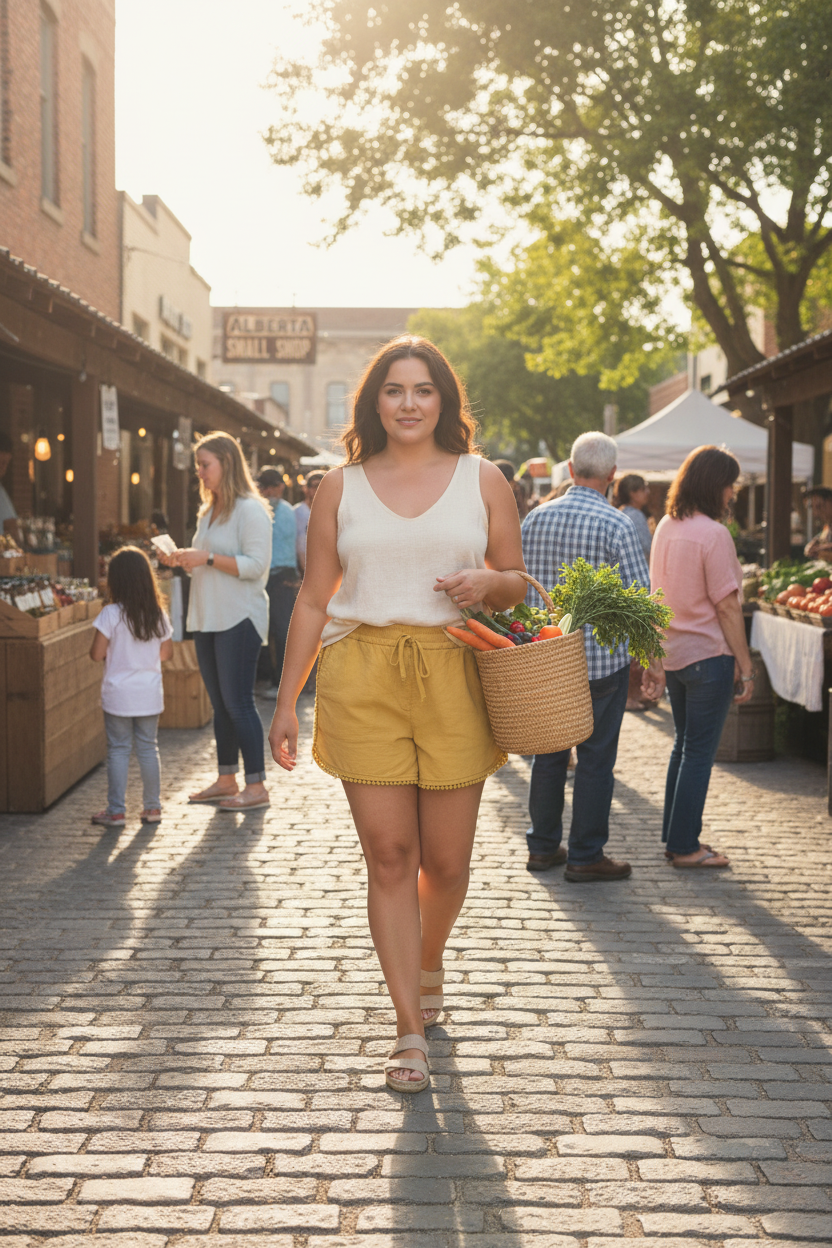 Market day lifestyle 20s - LOFT Outlet Golden Hour Running Shorts