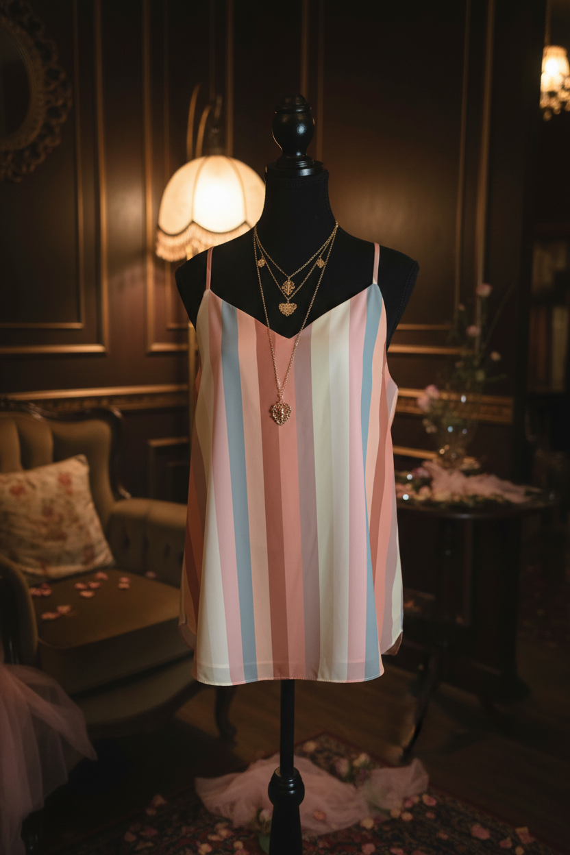 Sunset Sorbet Striped Cami
