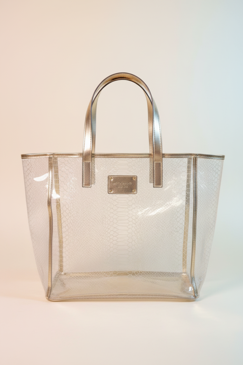 The Gold Standard — Michael Kors Clear PVC Tote