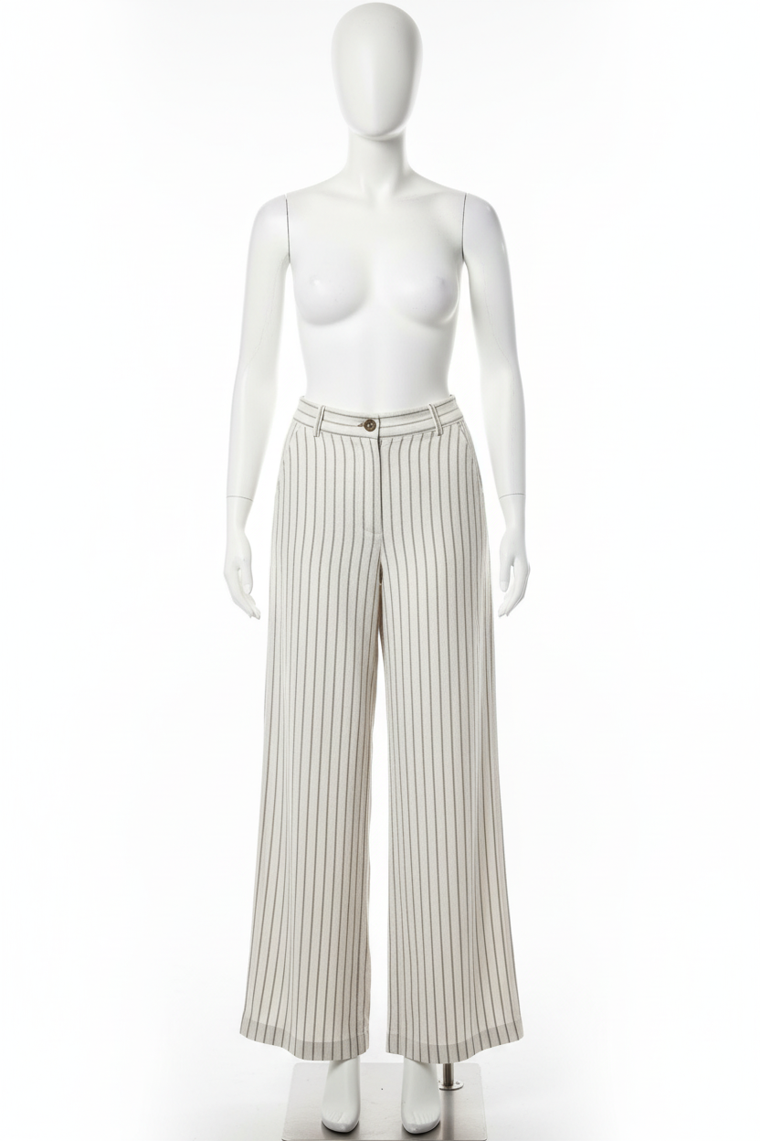 Reitmans striped wide-leg pant on size 14 mannequin, white background