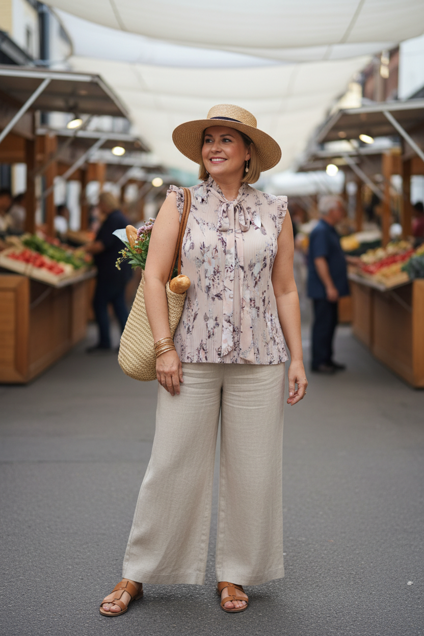 The Pleated Petal Blouse — DKNY