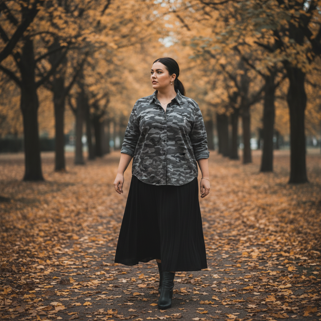 Ghost Camo Shirt — Autumn Editorial styling