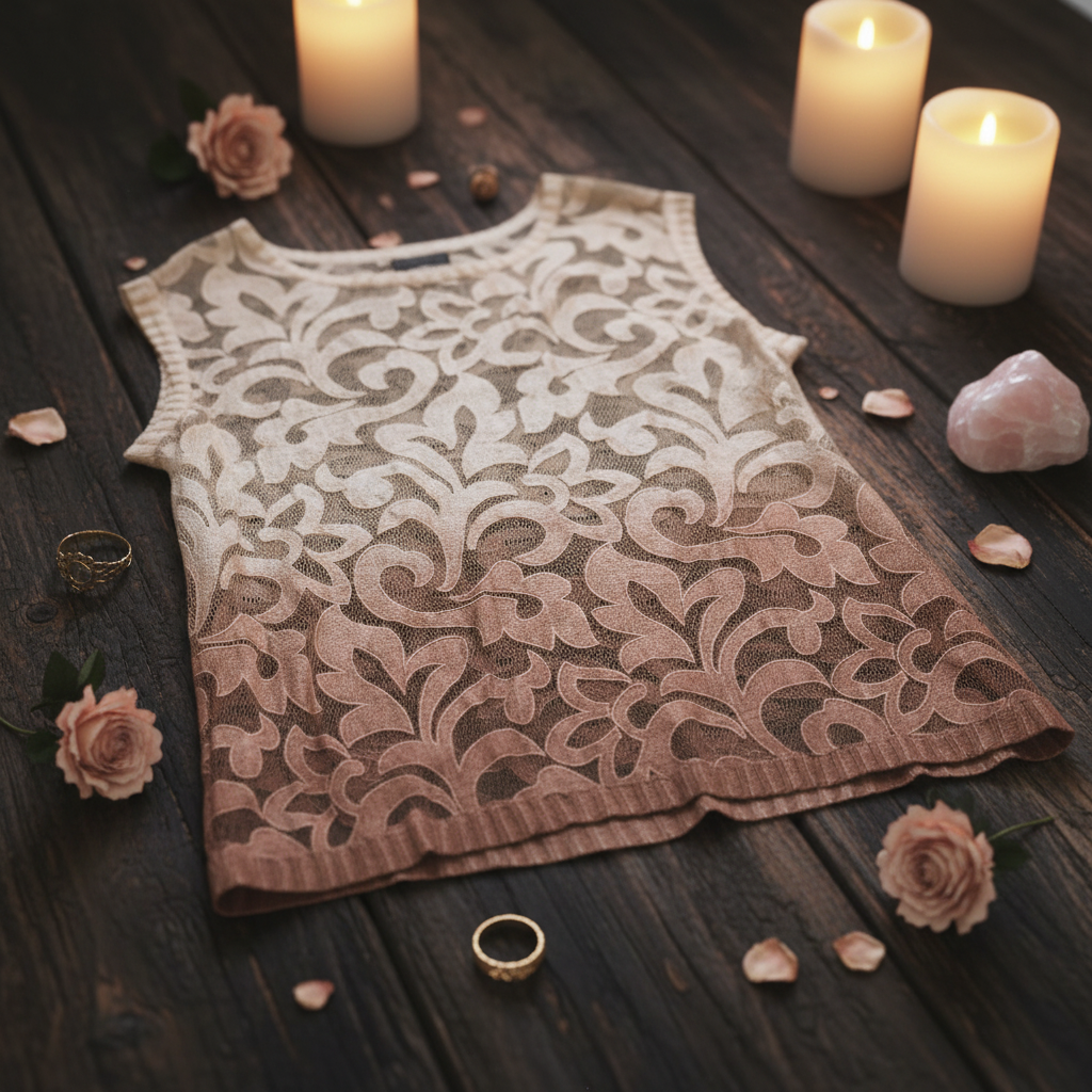 Ombré Lace Drift Top — Morning Apple