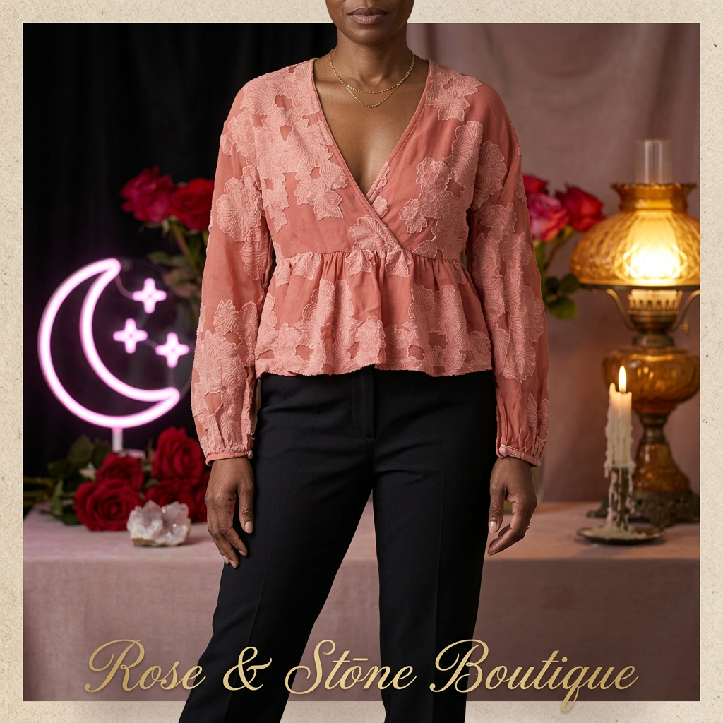 Petals Afterglow | Wilfred Coral Floral Peplum Blouse