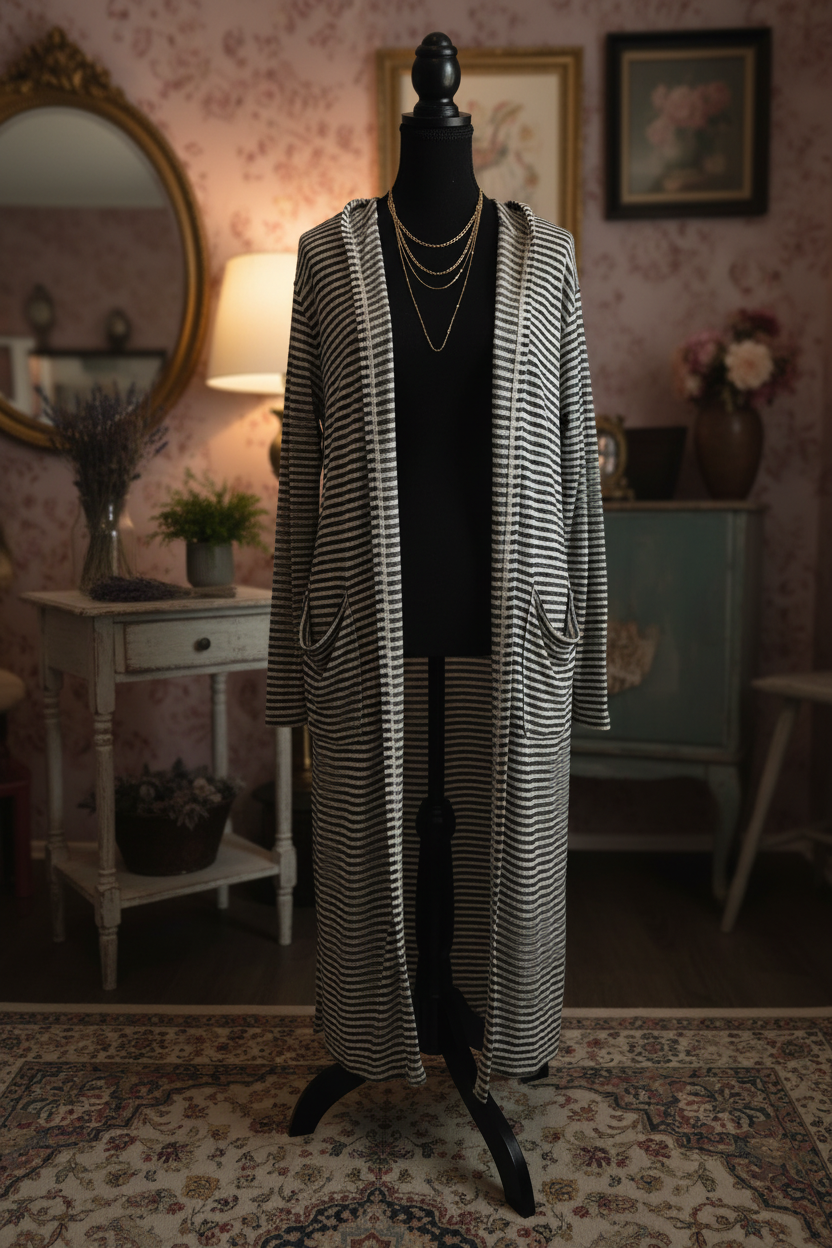 Gracefully Wandering Striped Duster