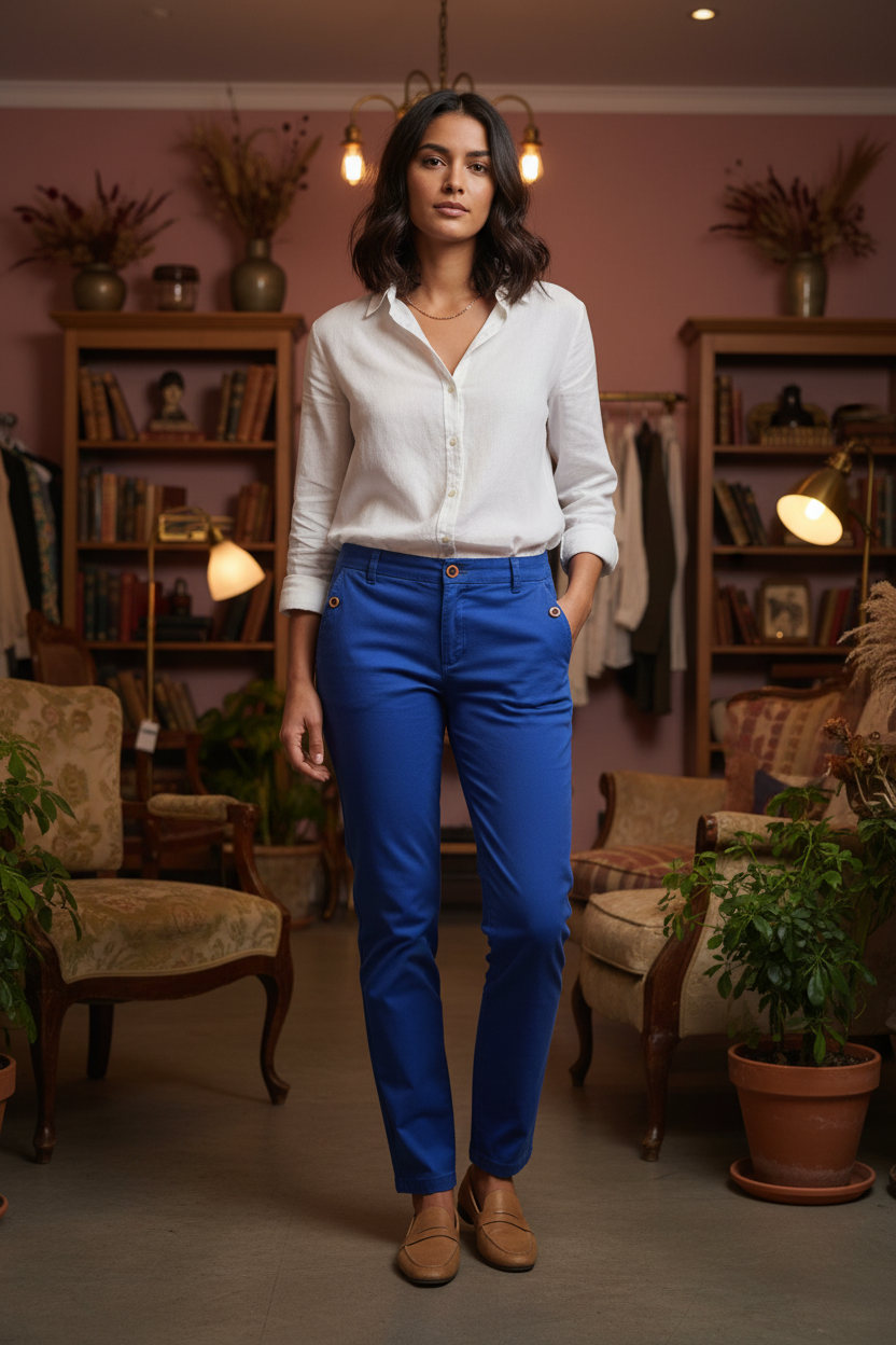 Electric Reverie — Something Strong Cobalt Chino Trouser