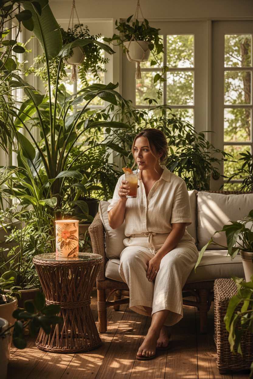 Pretty Paradise — Scentsy Large Warmer | Tropical Botanical
