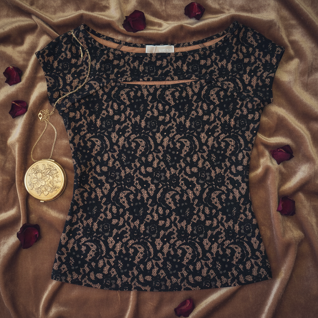 The Midnight Lace Cap Sleeve Top — Michael Kors