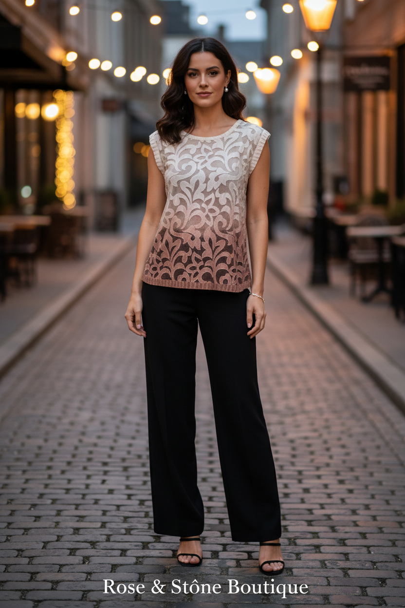 Ombré Lace Drift — Evening