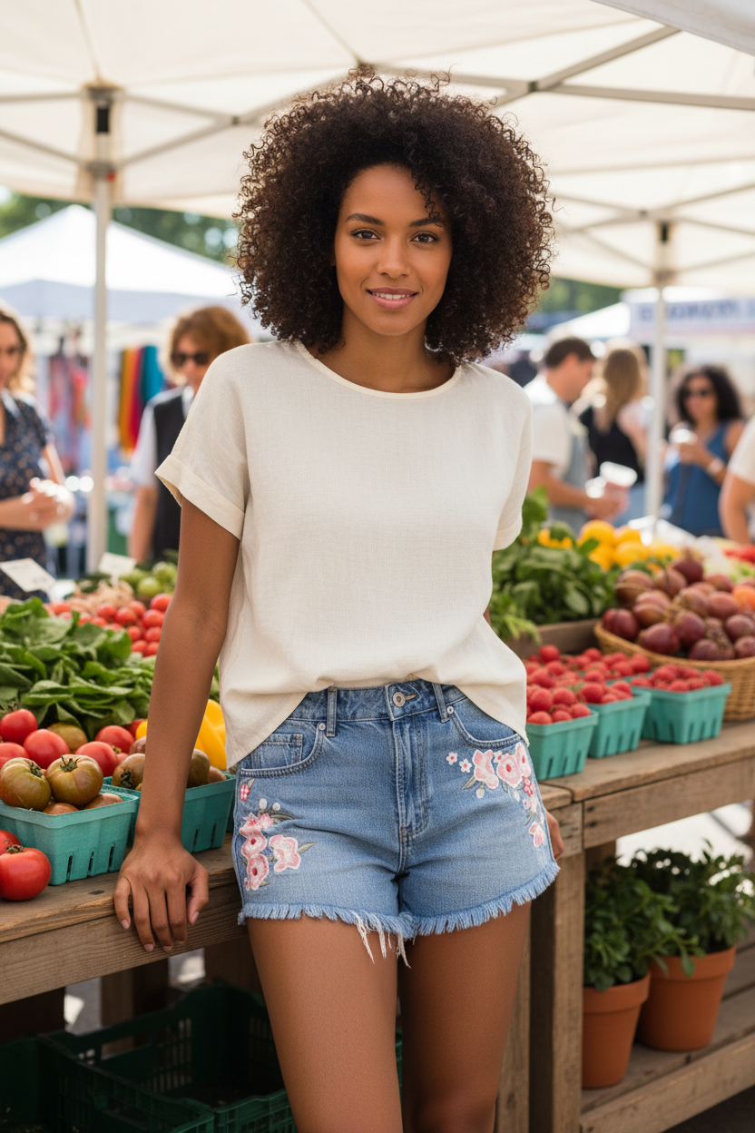 Lifestyle model — farmers market