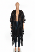 Midnight Reverie Velvet Kimono