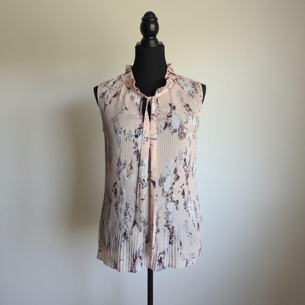 The Pleated Petal Blouse — DKNY