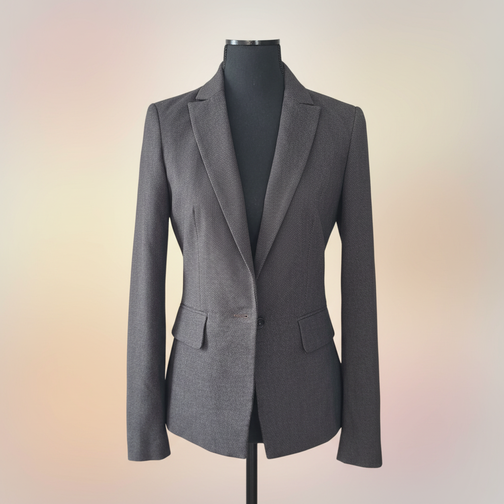 The Boardroom Noir Blazer — RW&Co. Technical Suiting | Size 0