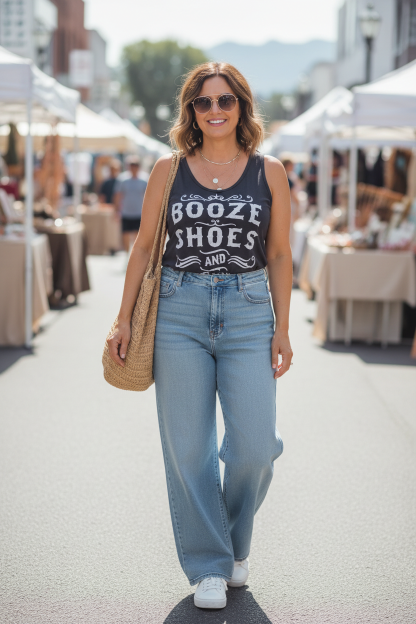 Booze, Shoes & Boys With Tattoos Tank — Streetwear Society