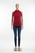 Crimson Rose Lace Top