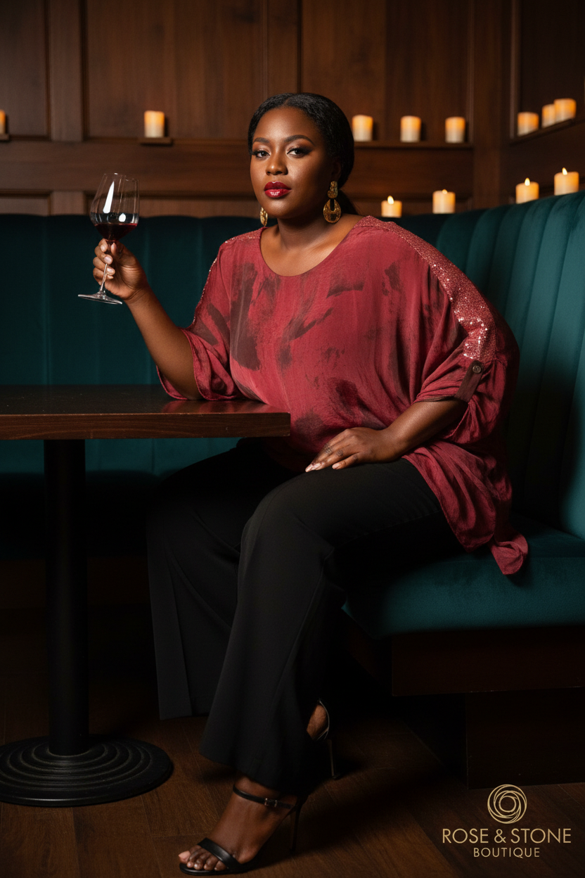 The Crimson Devotion Top — Date Night