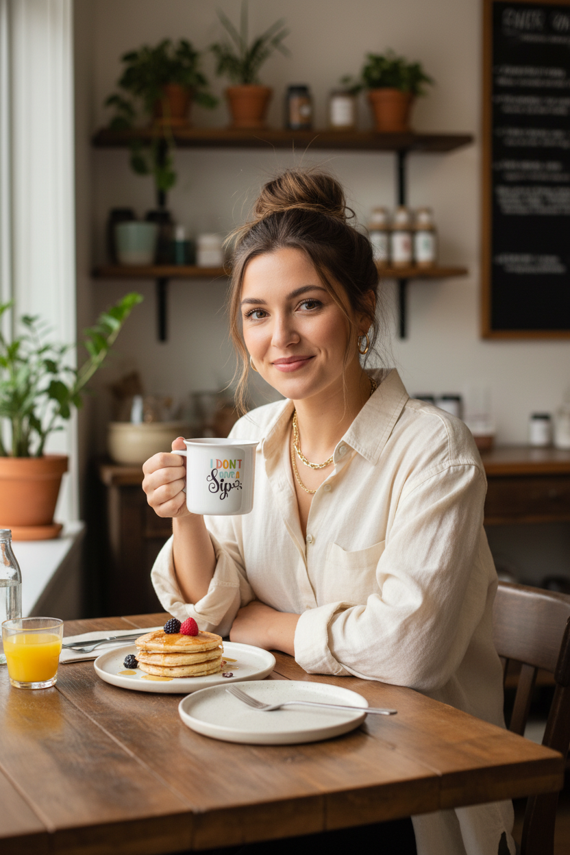 "Blink & Sip" Novelty Mug Set — Set of 2