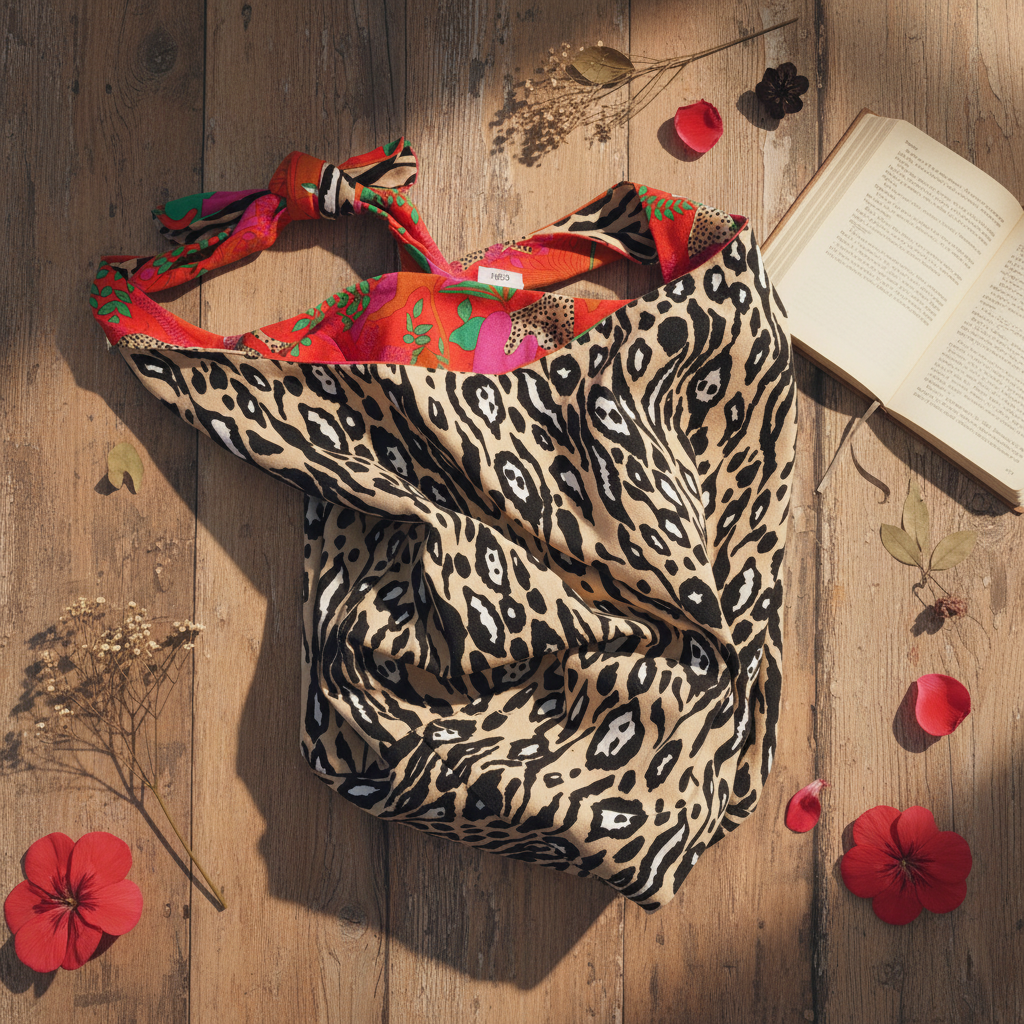 The Wild Side Reversible Tote — Jungle Leopard